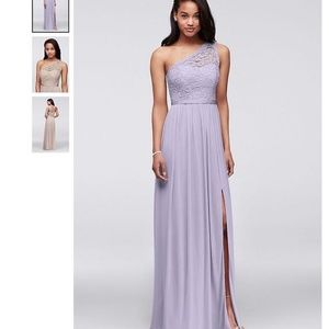 Long bridesmaid prom evening dress
